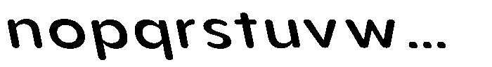 Aukim II Circled Medium Wide Slanted Font LOWERCASE