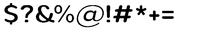 Aukim II Circled Medium Wide Font OTHER CHARS