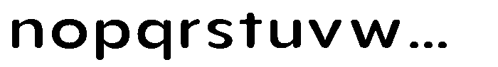 Aukim II Circled Medium Wide Font LOWERCASE