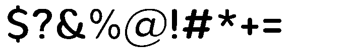 Aukim II Circled Medium Font OTHER CHARS