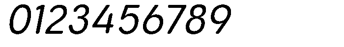 Aukim II Circled Narrow Italic Font OTHER CHARS
