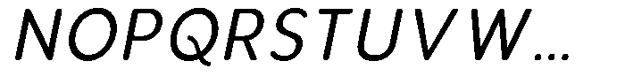 Aukim II Circled Narrow Italic Font UPPERCASE