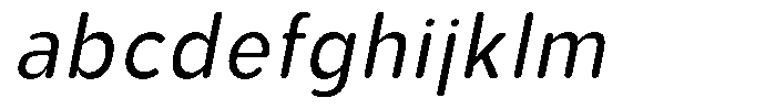 Aukim II Circled Narrow Italic FONT