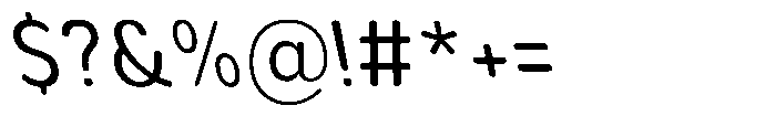 Aukim II Circled Narrow Slanted Font OTHER CHARS