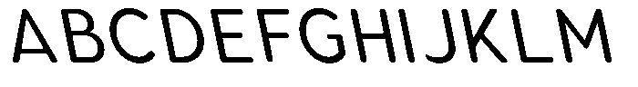 Aukim II Circled Narrow Slanted Font UPPERCASE