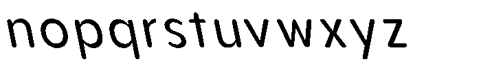Aukim II Circled Narrow Slanted Font LOWERCASE