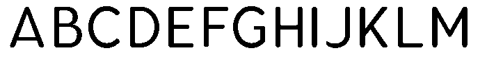 Aukim II Circled Narrow Font UPPERCASE