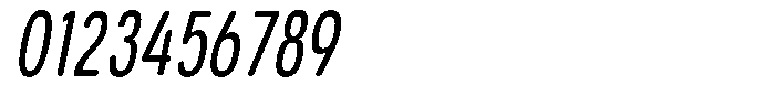 Aukim II Circled News Compressed Italic Font OTHER CHARS