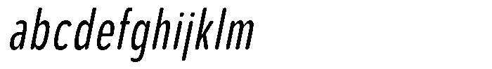 Aukim II Circled News Compressed Italic FONT
