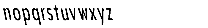 Aukim II Circled News Compressed Sl Font LOWERCASE