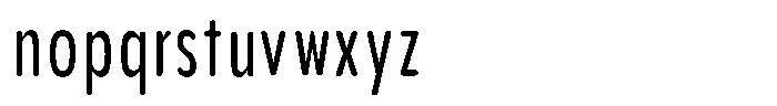 Aukim II Circled News Compressed Font LOWERCASE