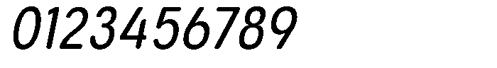 Aukim II Circled News Condensed Italic Font OTHER CHARS