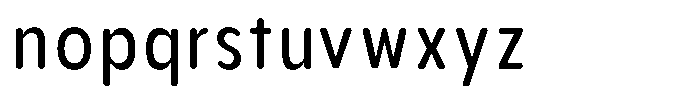 Aukim II Circled News Condensed Font LOWERCASE