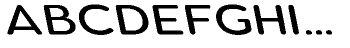 Aukim II Circled News Expanded Slanted Font UPPERCASE