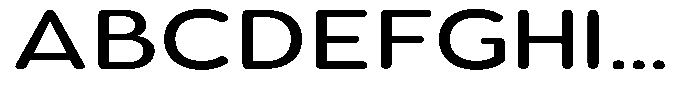 Aukim II Circled News Expanded Font UPPERCASE