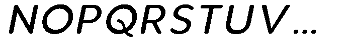 Aukim II Circled News Italic Font UPPERCASE