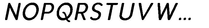 Aukim II Circled News Narrow Italic Font UPPERCASE
