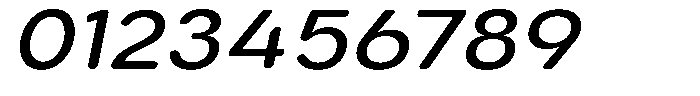 Aukim II Circled News Wide Italic Font OTHER CHARS