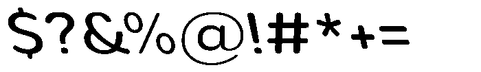 Aukim II Circled News Wide Slanted Font OTHER CHARS
