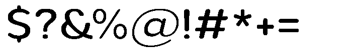 Aukim II Circled News Wide Font OTHER CHARS