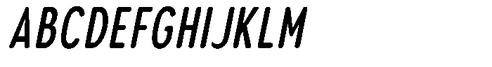Aukim II Circled Semi Bold Comp Italic Font UPPERCASE