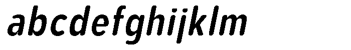 Aukim II Circled Semi Bold Condensed Italic FONT