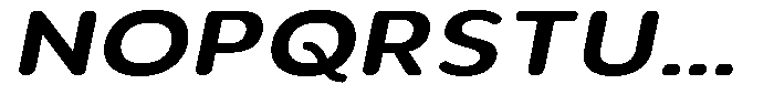 Aukim II Circled Semi Bold Exp Italic Font UPPERCASE
