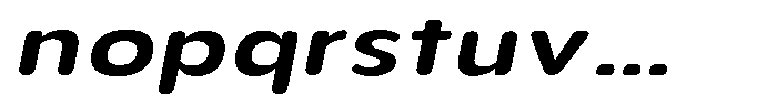 Aukim II Circled Semi Bold Exp Italic Font LOWERCASE