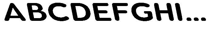 Aukim II Circled Semi Bold Expanded Sl Font UPPERCASE