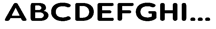 Aukim II Circled Semi Bold Expanded Font UPPERCASE
