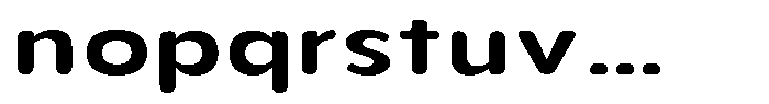 Aukim II Circled Semi Bold Expanded Font LOWERCASE