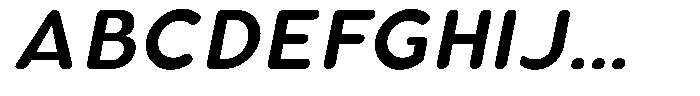 Aukim II Circled Semi Bold Italic Font UPPERCASE