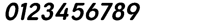 Aukim II Circled Semi Bold Narrow Italic Font OTHER CHARS