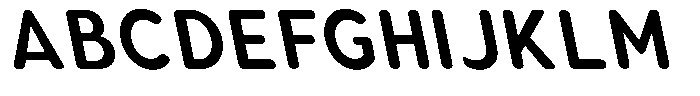 Aukim II Circled Semi Bold Narrow Sl Font UPPERCASE