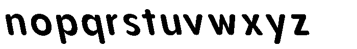 Aukim II Circled Semi Bold Narrow Sl Font LOWERCASE