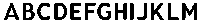 Aukim II Circled Semi Bold Narrow Font UPPERCASE