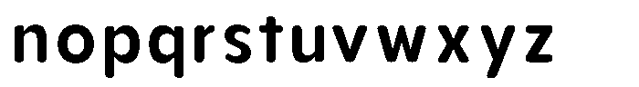 Aukim II Circled Semi Bold Narrow Font LOWERCASE