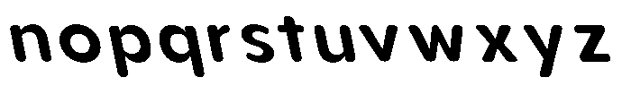 Aukim II Circled Semi Bold Slanted Font LOWERCASE