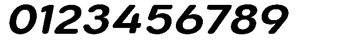 Aukim II Circled Semi Bold Wide Italic Font OTHER CHARS