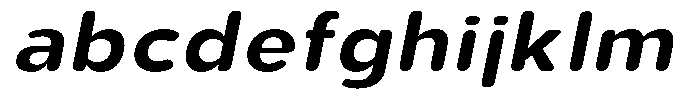 Aukim II Circled Semi Bold Wide Italic FONT