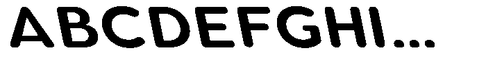 Aukim II Circled Semi Bold Wide Sl Font UPPERCASE