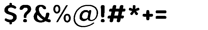 Aukim II Circled Semi Bold Font OTHER CHARS