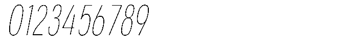 Aukim II Circled Thin Compressed Italic Font OTHER CHARS