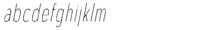 Aukim II Circled Thin Compressed Italic FONT
