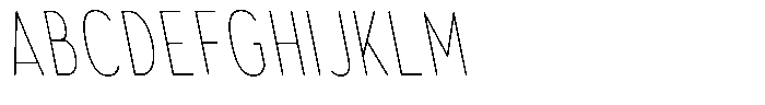 Aukim II Circled Thin Compressed Sl Font UPPERCASE