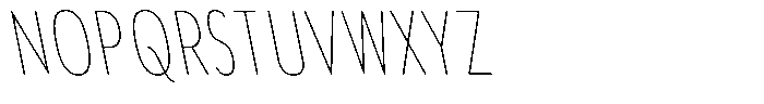 Aukim II Circled Thin Compressed Sl Font UPPERCASE