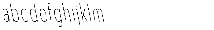 Aukim II Circled Thin Compressed Sl FONT