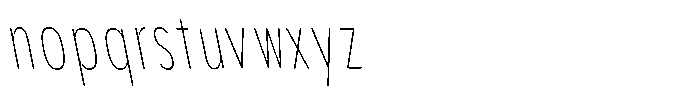 Aukim II Circled Thin Compressed Sl Font LOWERCASE