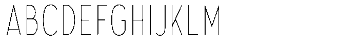 Aukim II Circled Thin Compressed Font UPPERCASE
