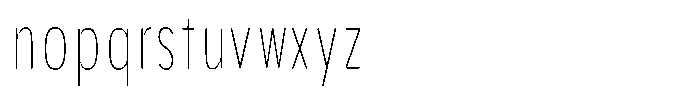 Aukim II Circled Thin Compressed Font LOWERCASE